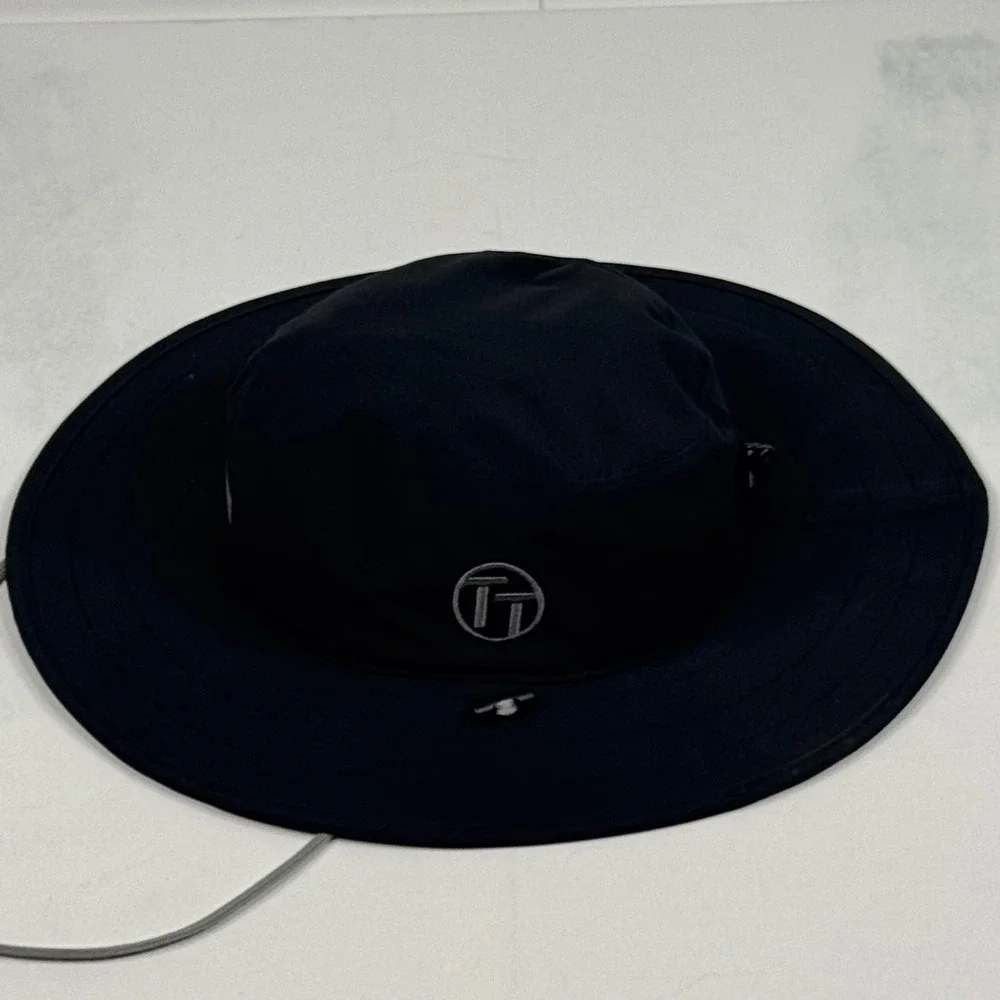 Titleist Golf Aussie Bucket Hat Black Wide Brim Sun Hat Mens Adjustable